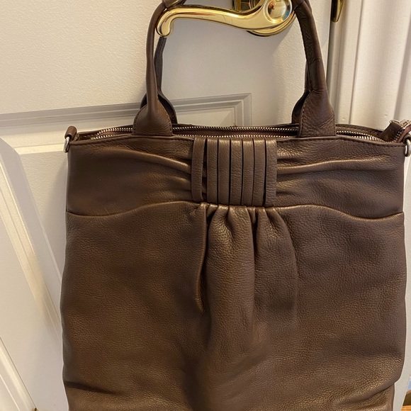 Brown Italian leather purse - Picture 2 of 3